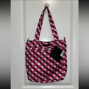 Ju-ju-be Onyx Heart Be Light Tote Bag Pink Black NWT